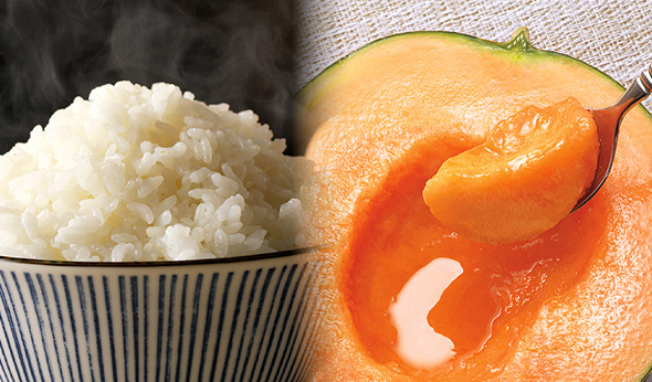 滝川産米／富良野メロン